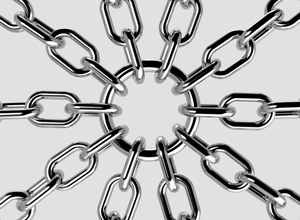 Chains combined as a hub