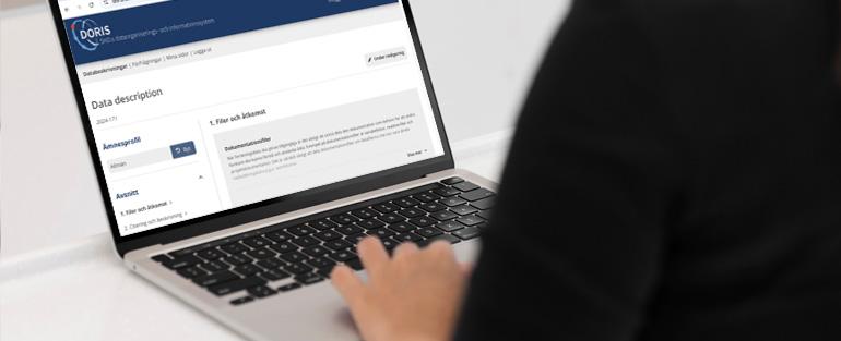 Work with a data description in DORIS