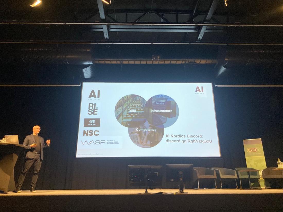 Magnus Sahlgren från AI-Sweden om vikten av öppna data för utvecklingen av svenska AI-lösningar.