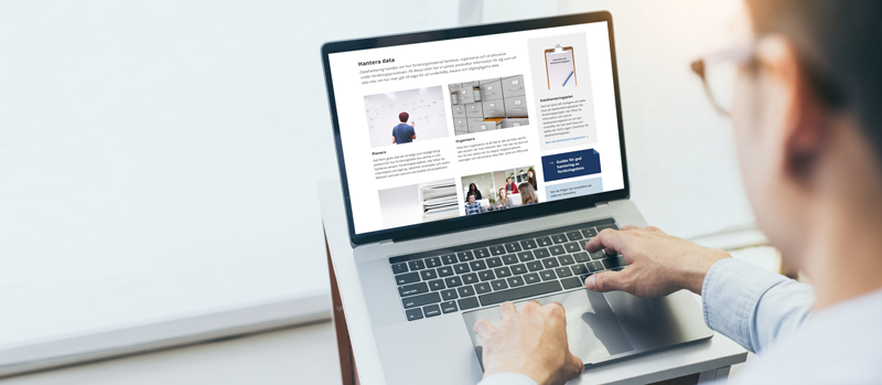 A researcher using SND's data management pages