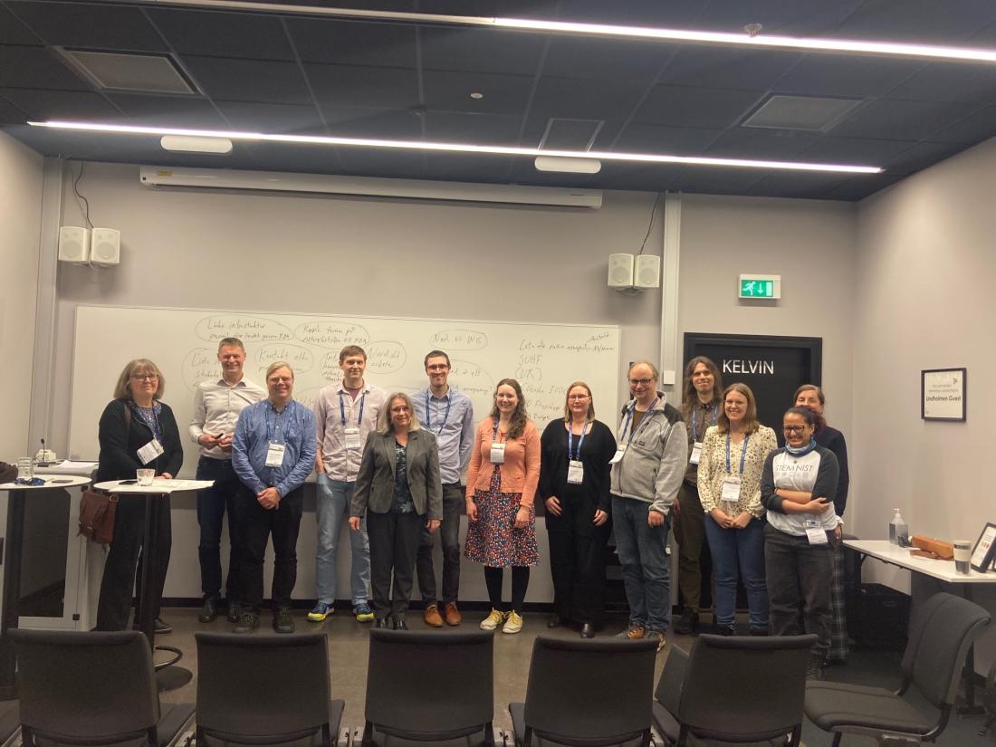 Trötta men glada. Den svenska RDA-noden höll ett internt möte efter konferensen för att diskutera hur det nationella arbetet inom RDA kan utvecklas vidare.